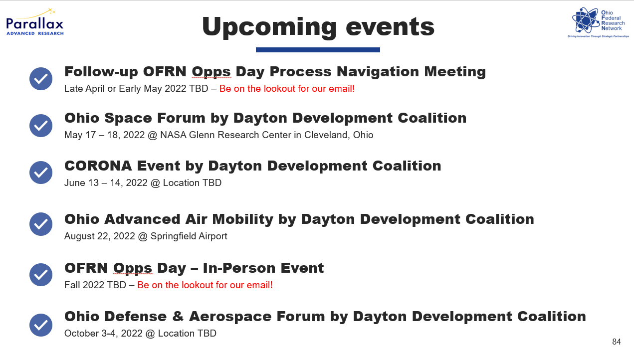 Join us at the following events and stay tuned for more.