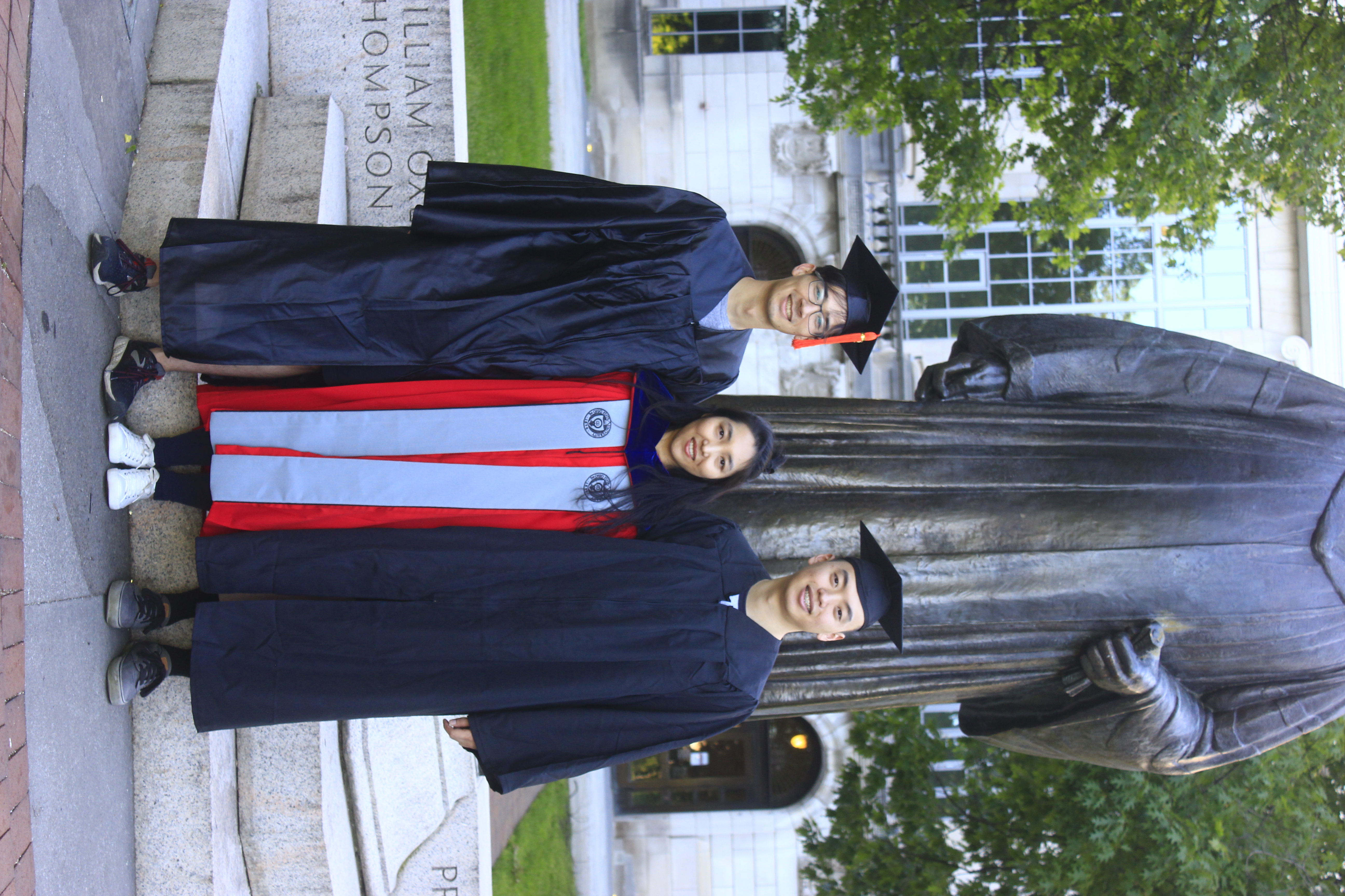 Left: Jeremiah Vannest Center: Julia Zhang  Right: Luke Chen