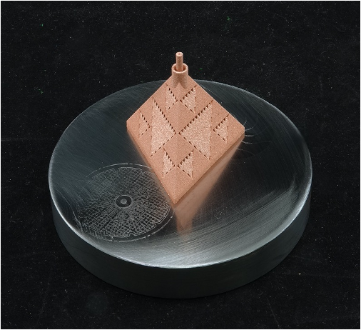 3D Printed Sierpinski Pyramid (Copper).
