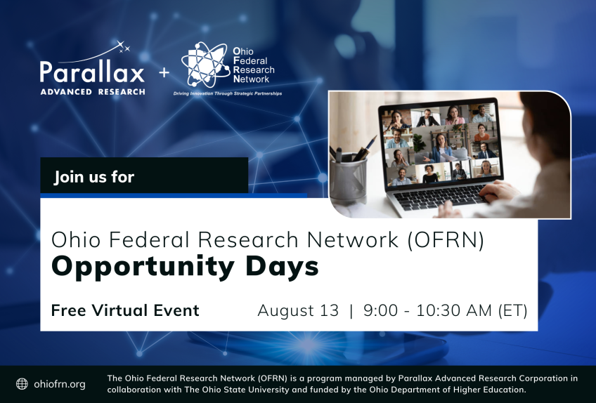 Recap: August 13, 2025 — Ohio Federal Research Network Virtual Opportunity Day: Ohio Federal Partner Updates